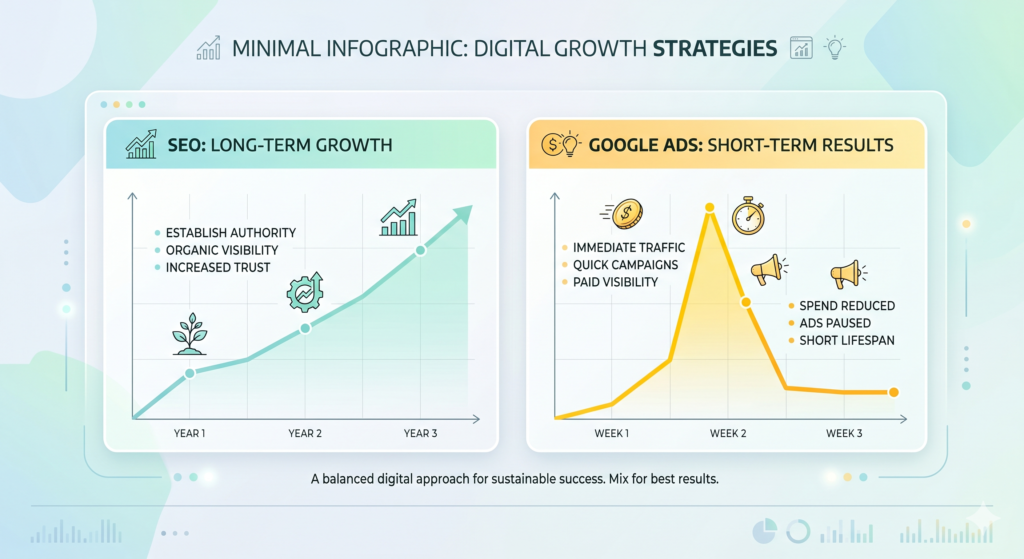 SEO vs Google Ads which is better