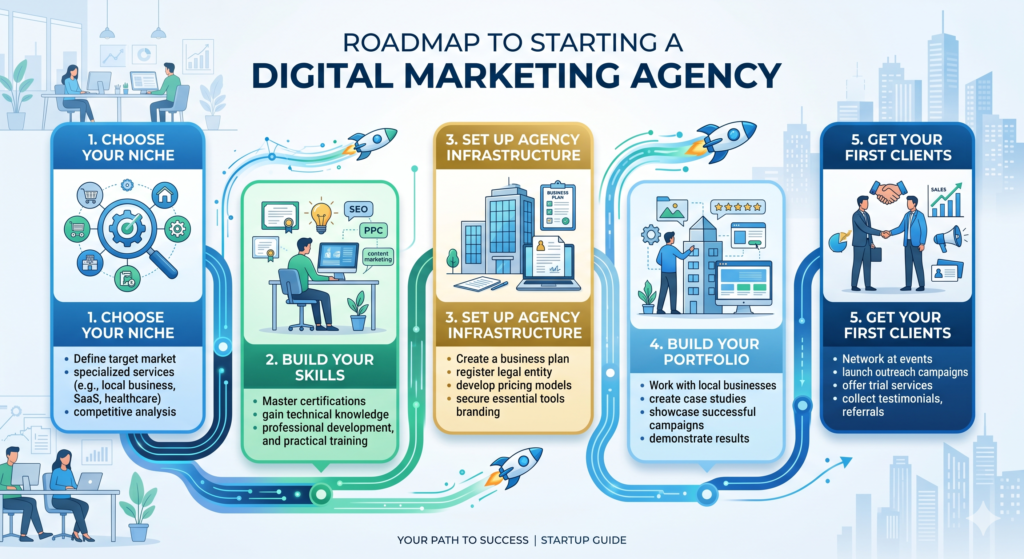 How to start a digital marketing agency step-by-step guide